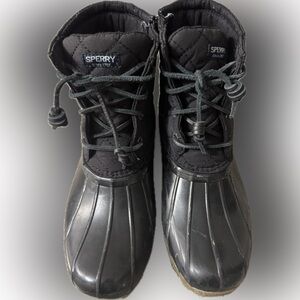 Sperry girls saltwater duck boots size 5